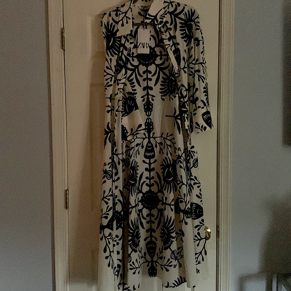 Black and white Zara Dress